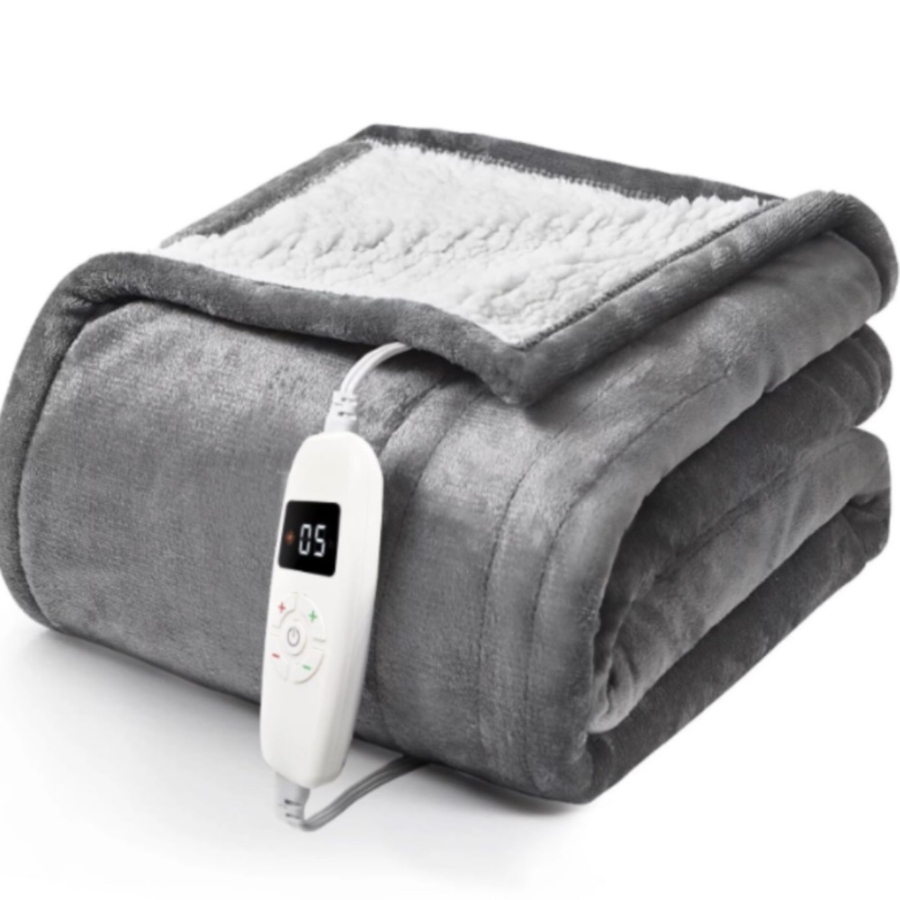 Electric Heated Blanket  50 X 60  with 10 Heating Levels & 1-8H Auto-off. NWB - Picture 2 of 5